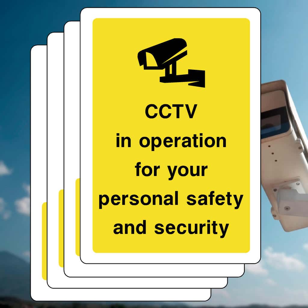 Multipack CCTV For Personal Use Sign Pack of 5-The Safety Sheep Store