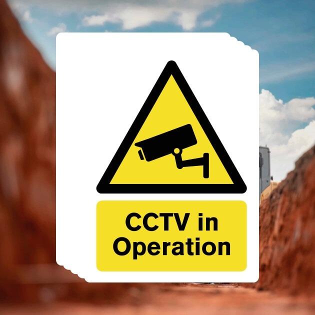 Multipack CCTV In Operation Signs 5 Pack-The Safety Sheep Store