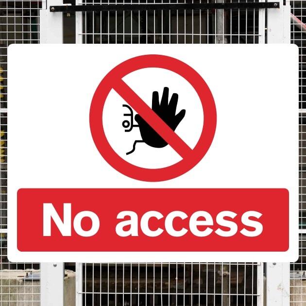 No Access Safety Sign-The Safety Sheep Store
