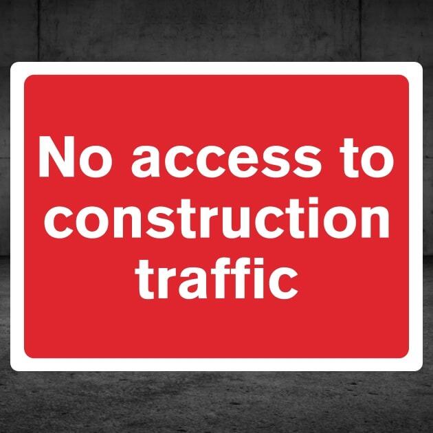No Construction Access Sign-The Safety Sheep Store