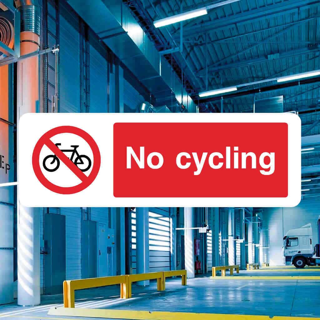 No Cycling Sign - The Safety Sheep Store