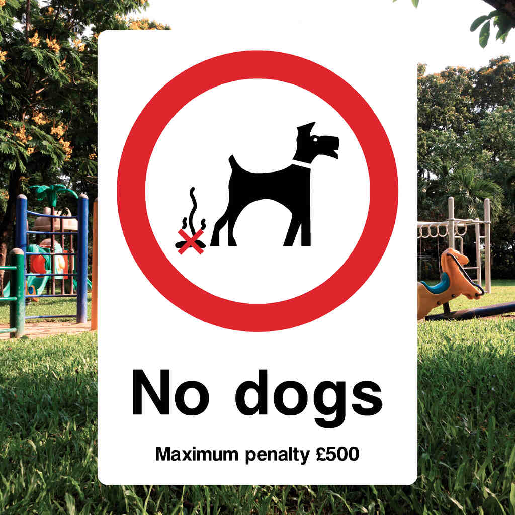 No Dogs Maximum Penalty Sign-The Safety Sheep Store
