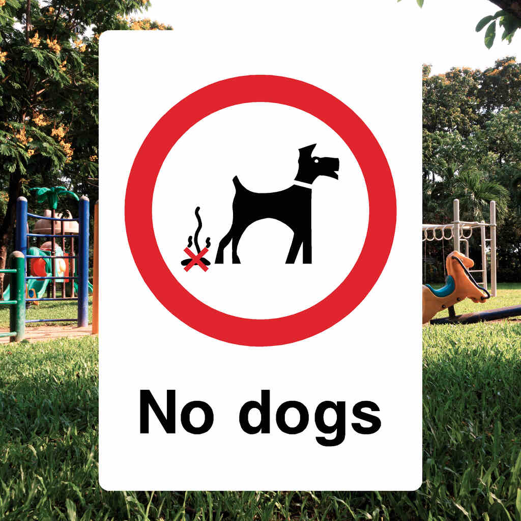 No Dogs Sign-The Safety Sheep Store