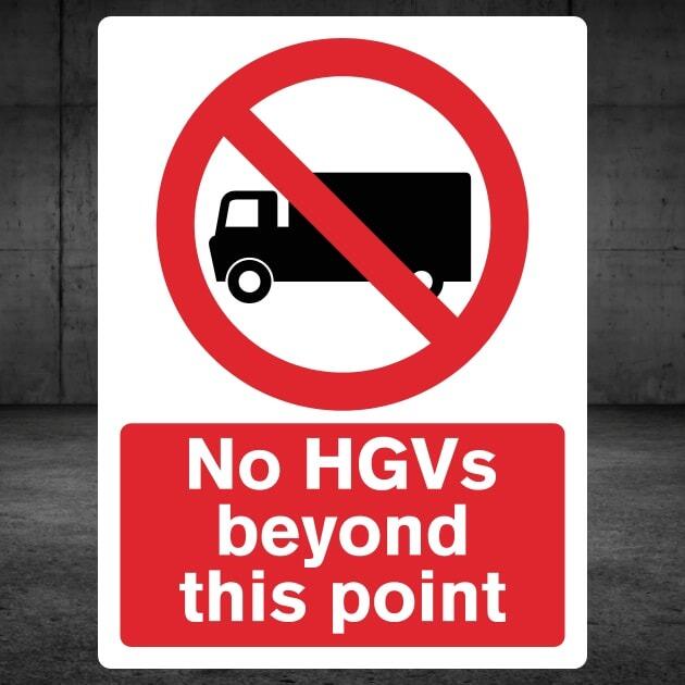 No HGV Access Road Sign-The Safety Sheep Store