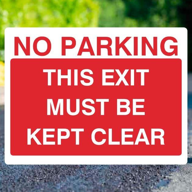 No Parking Exit Sign-The Safety Sheep Store