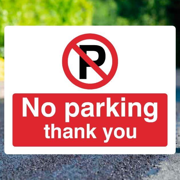 No Parking P Sign v2-The Safety Sheep Store