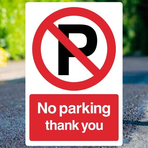 No Parking P Thank You Sign-The Safety Sheep Store
