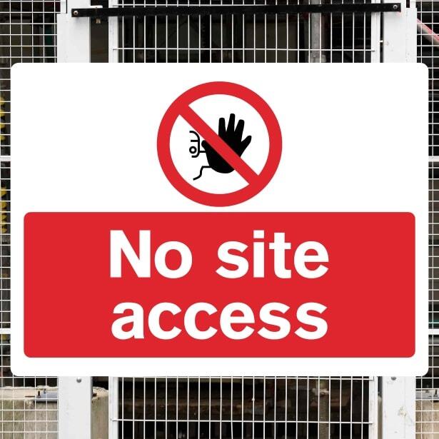 No Site Access Safety Sign-The Safety Sheep Store