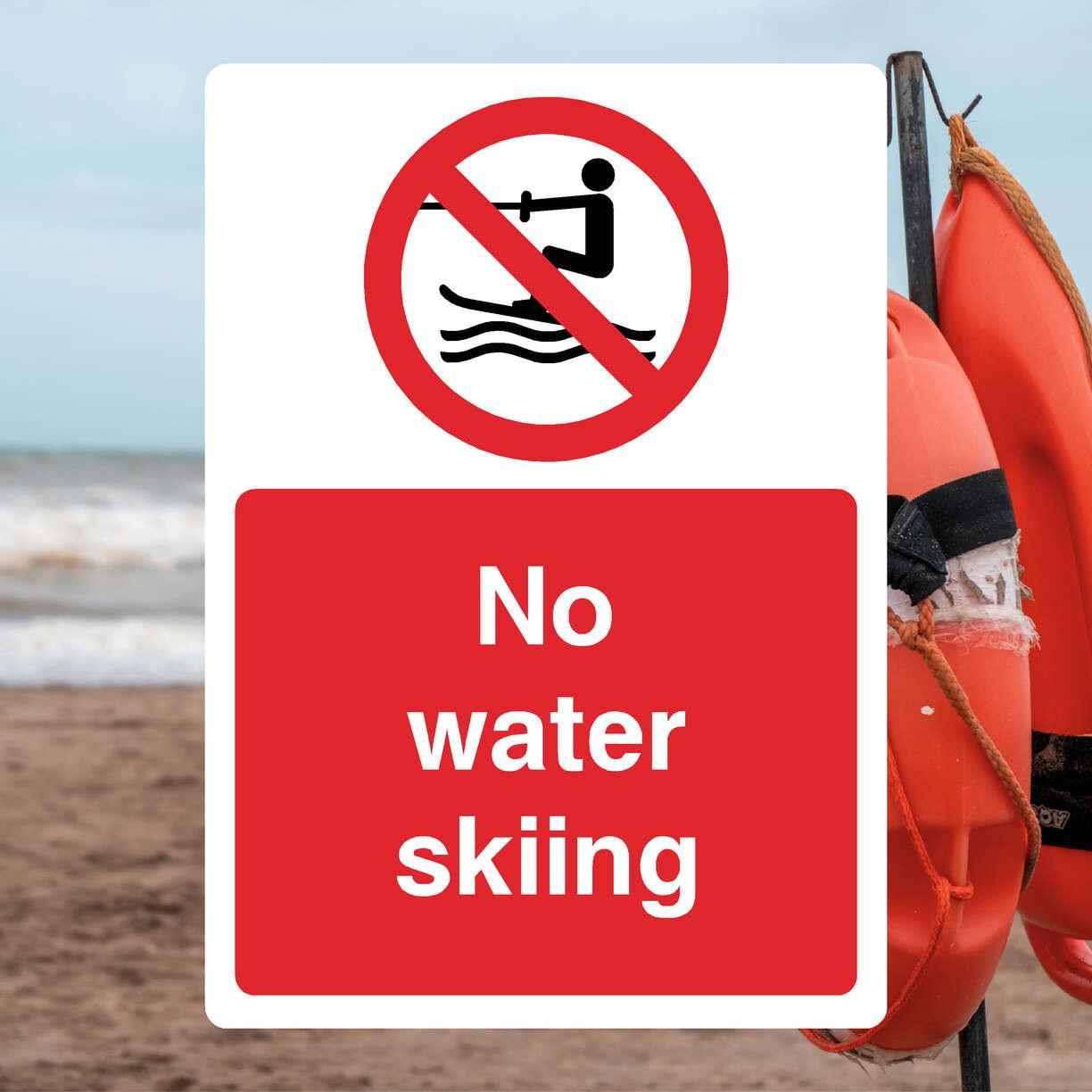 No Water Skiing Sign-The Safety Sheep Store