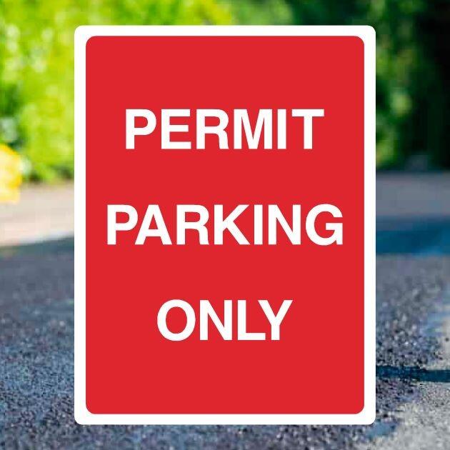 Permit Parking Sign-The Safety Sheep Store