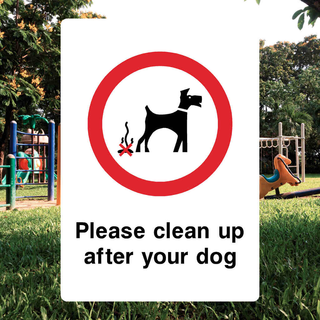 Please Clean Up After Your Dog Sign-The Safety Sheep Store