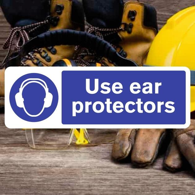 Use Ear Protection Sign - The Safety Signs Store