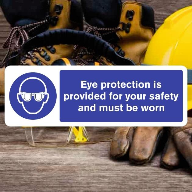 Eye Protection Is Provided Sign - The Safety Signs Store