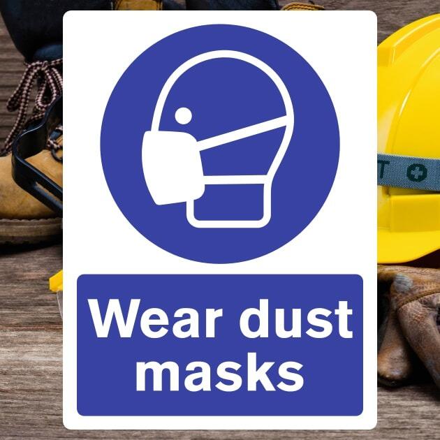 Wear Dust Masks Sign - The Safety Signs Store