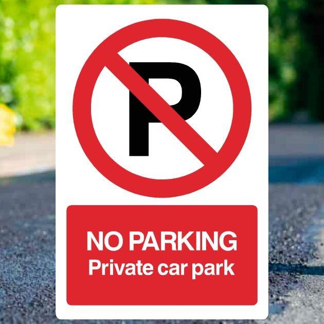 Private Car Park Sign v2-The Safety Sheep Store