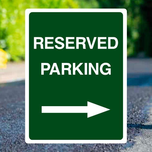 Reserved Parking Sign Right-The Safety Sheep Store
