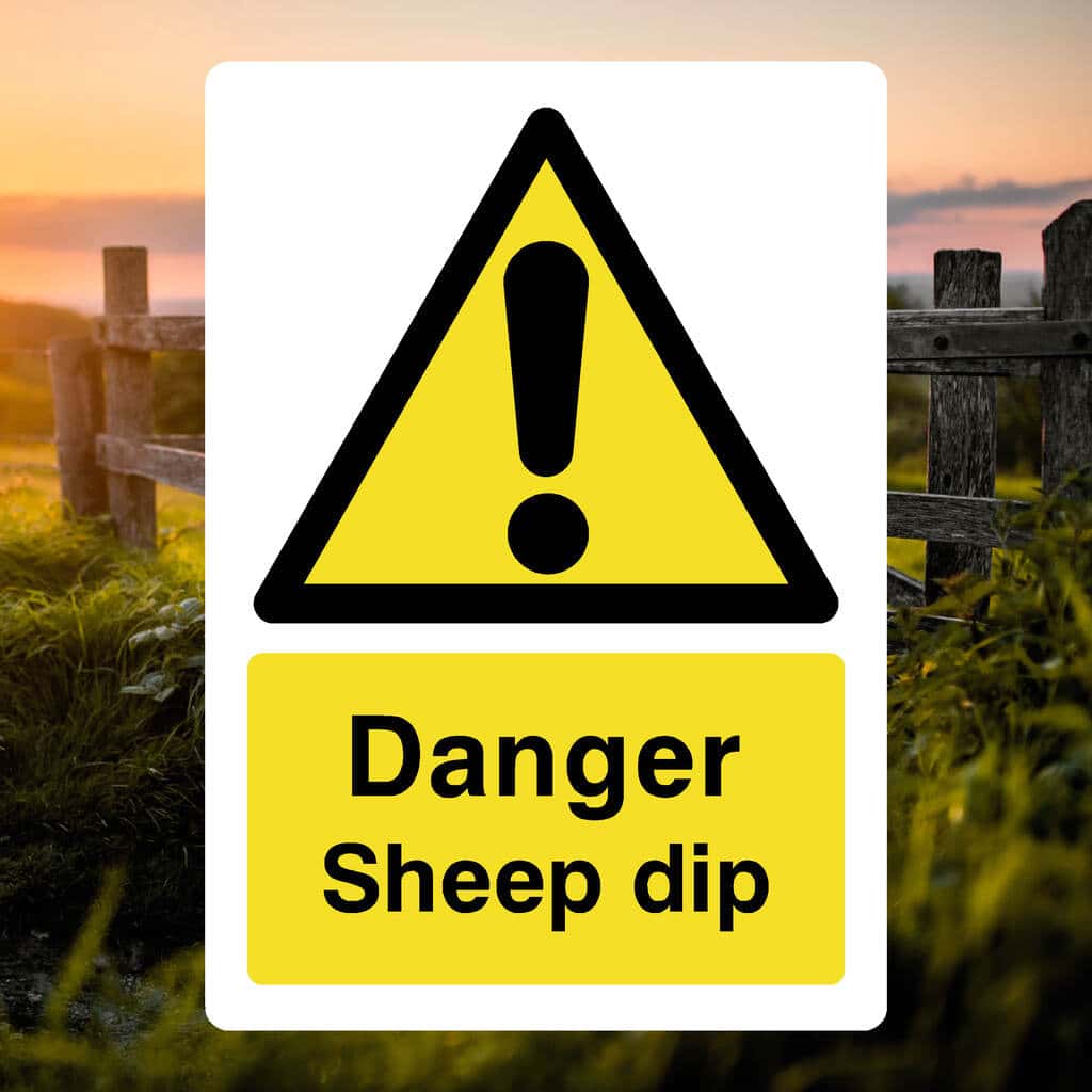 Sheep Dip Sign-The Safety Sheep Store