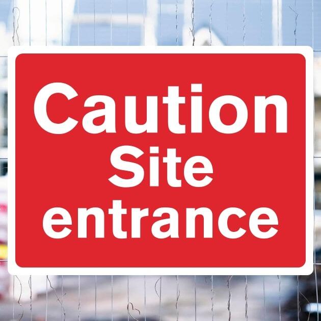 Site Entrance Caution Sign-The Safety Sheep Store