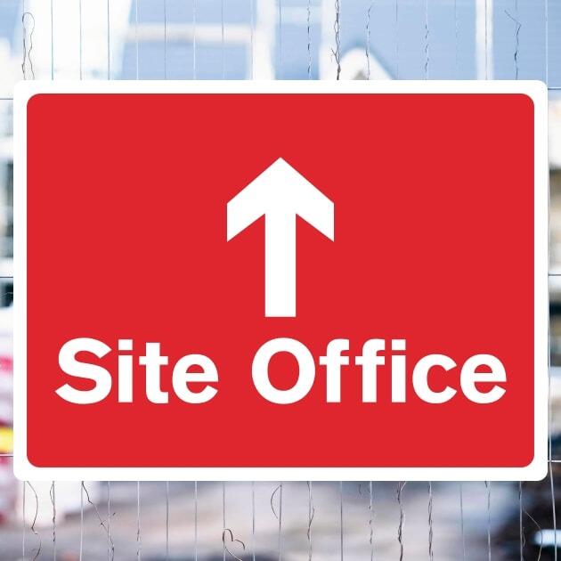Site Office Sign Forward Arrow-The Safety Sheep Store