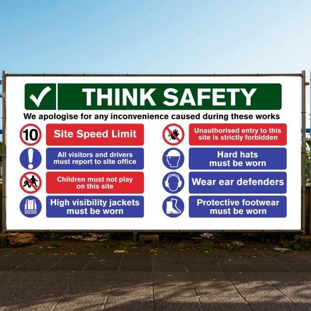 Site Safety Banner 10 mph Speed Limit-The Safety Sheep Store