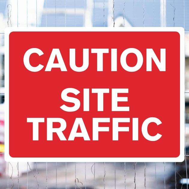 Site Traffic Warning Sign-The Safety Sheep Store