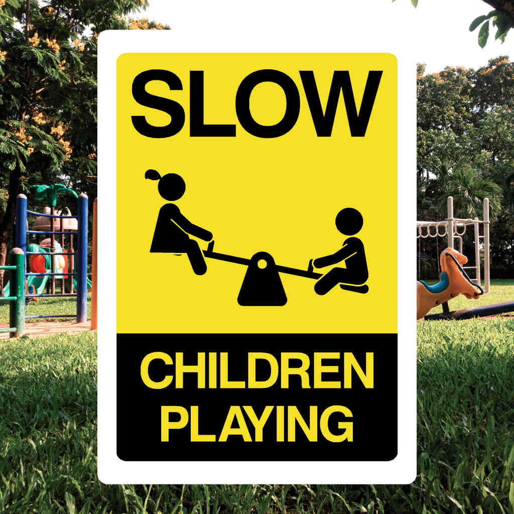 Slow Children Playing Sign-The Safety Sheep Store
