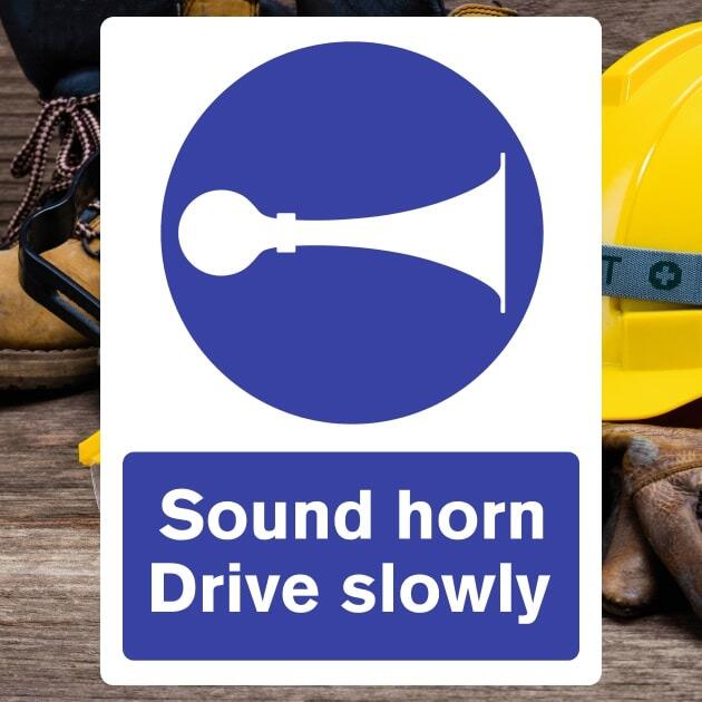 Sound Horn Sign v2-The Safety Sheep Store