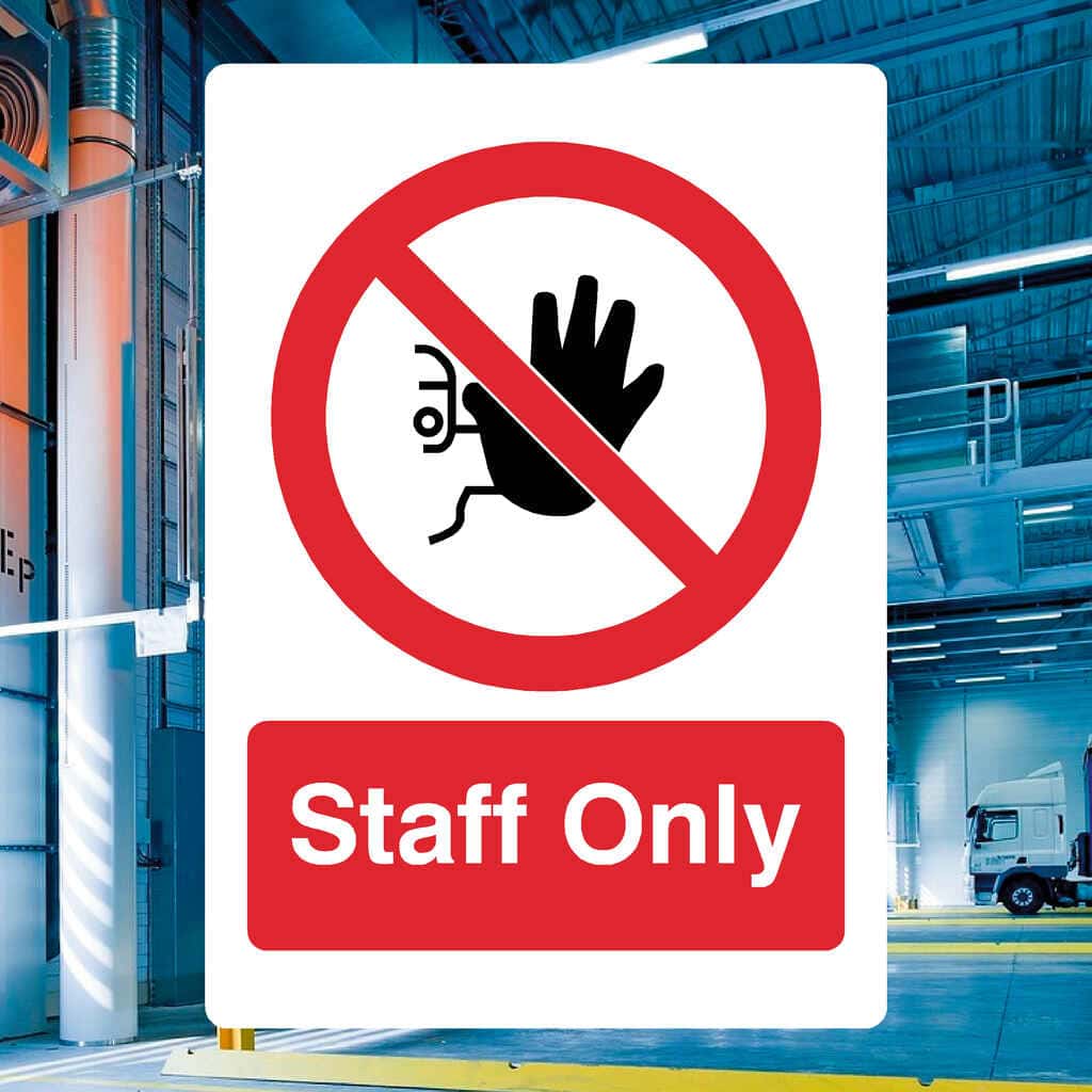 Staff Only Sign-The Safety Sheep Store