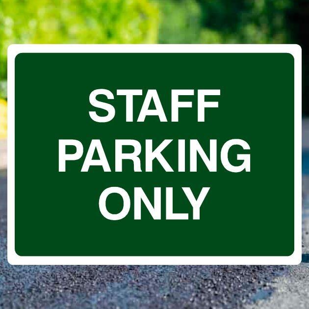 Staff Parking Only Sign-The Safety Sheep Store