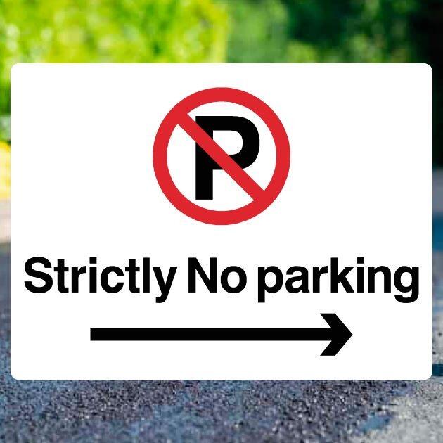 Strictly No Parking Sign-The Safety Sheep Store