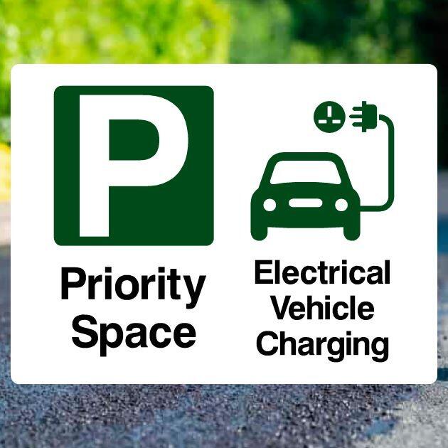 Priority Space Electrical Vehicle Charging Sign - UK Safety Signs Store
