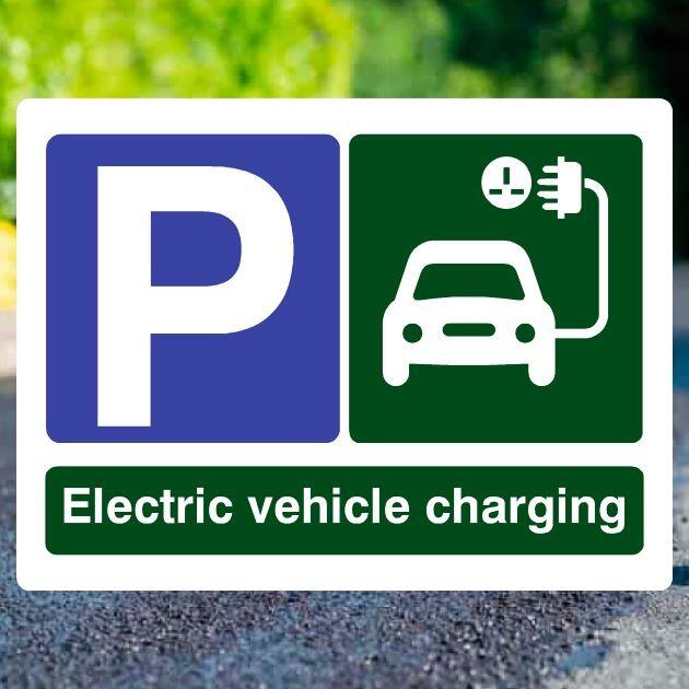 Electric Vehicle Charging Parking Sign - UK Safety Signs Store