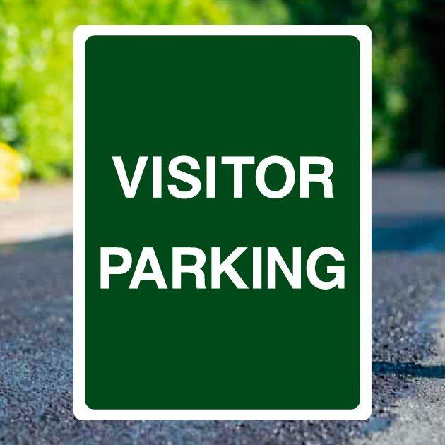 Visitor Parking Sign Portrait - UK Safety Signs Store