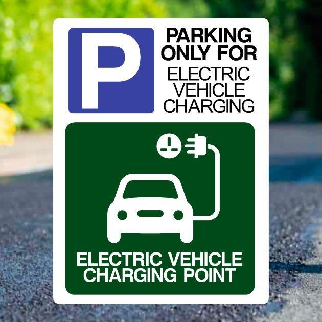 Parking Only For Electric Vehicle Charging Sign - UK Safety Signs Store