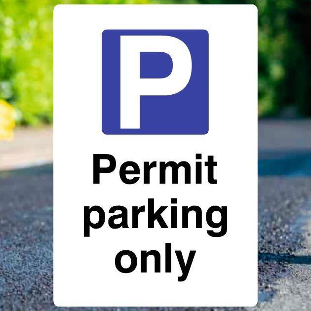 Permit Parking P Sign - UK Safety Signs Store