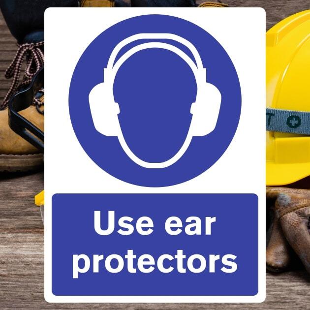 Use Ear Protection Sign v2-The Safety Sheep Store