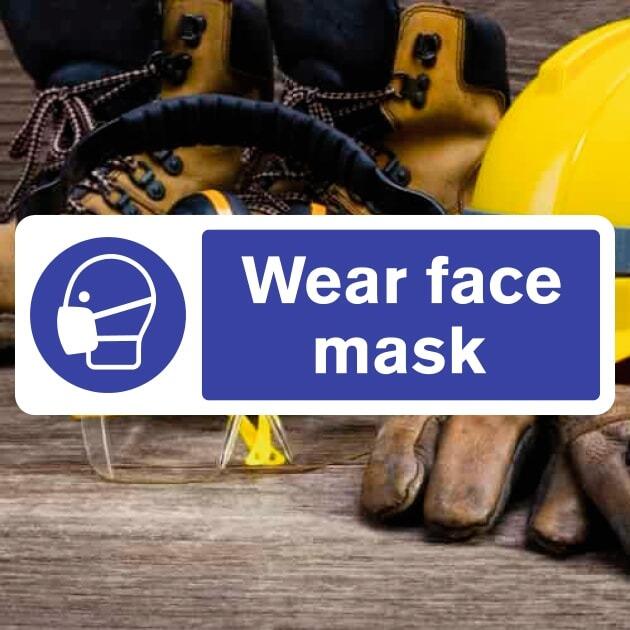 Wear Face Mask Sign-The Safety Sheep Store