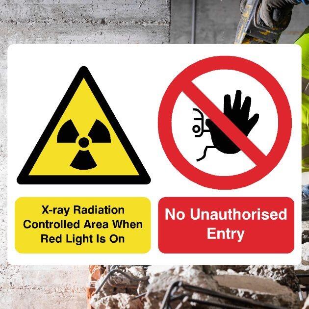 X-Ray Radiation No Unauthorised Entry Sign-The Safety Sheep Store