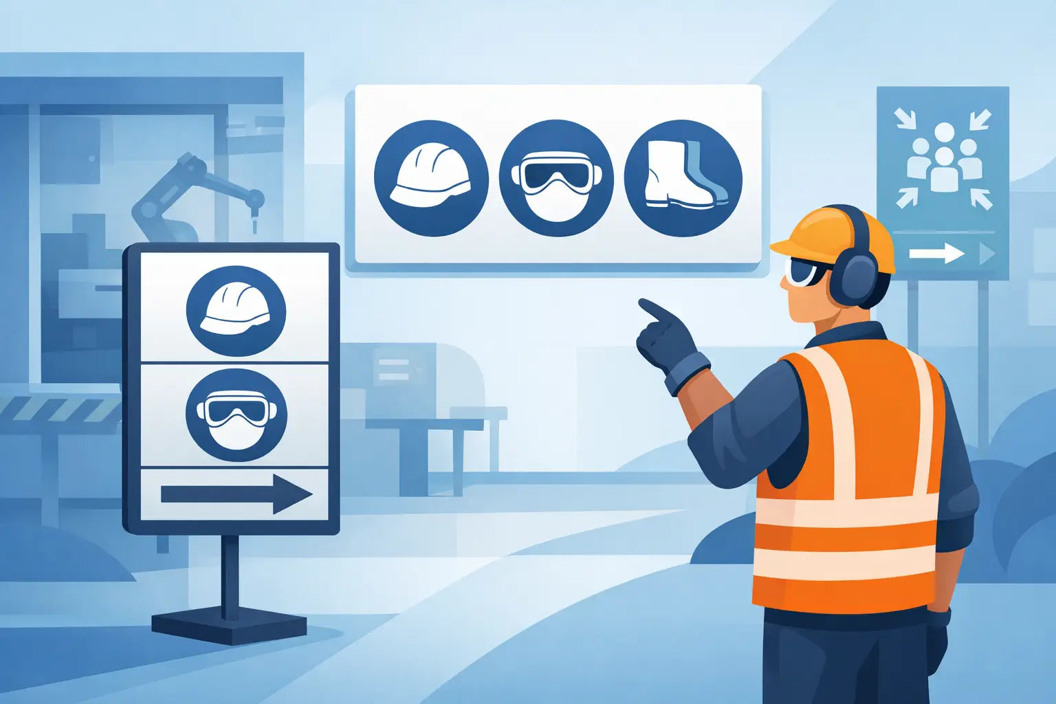 Where Should PPE Signs Be Positioned at Work?