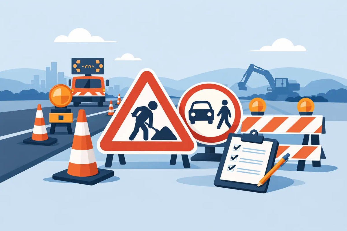 Temporary Roadwork Signage Checklist for UK Sites