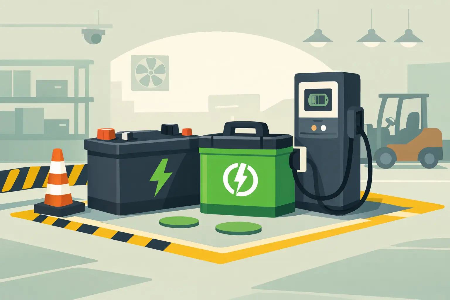 Battery Charging Area Signs for Safer Sites