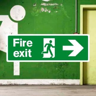 Fire Exit Signs & Exit Route Signage