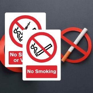 No Smoking Signs