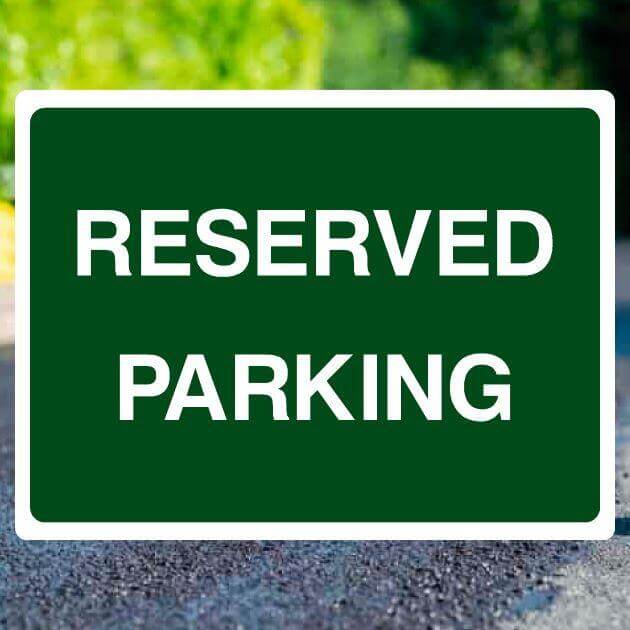 Reserved & Designated Parking Signs