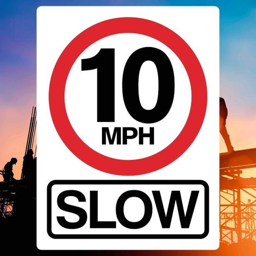 10mph Slow Traffic Sign | UK Speed Limit Sign – The Safety Sheep Store