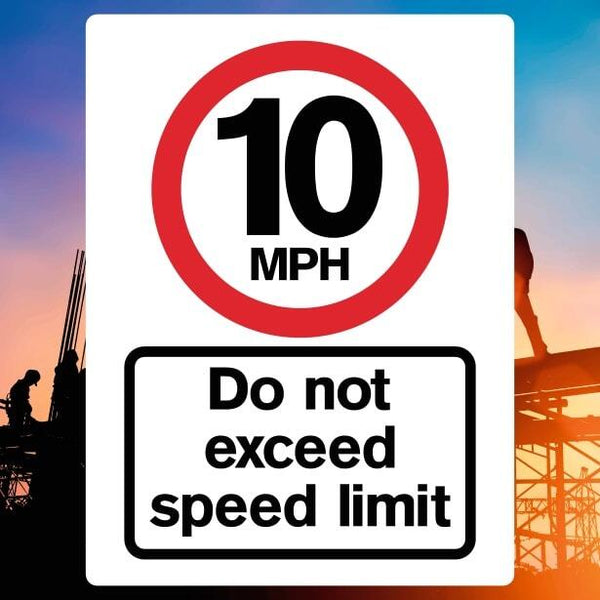 10mph Speed Limit Sign | Traffic Safety Sign UK – The Safety Sheep Store