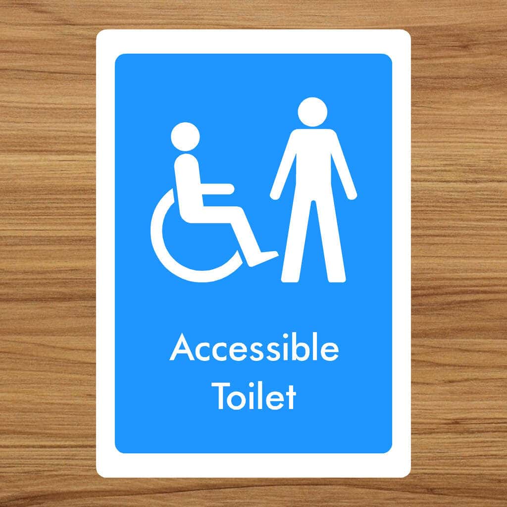 Accessible Toilet Male Sign - The Safety Sheep Store