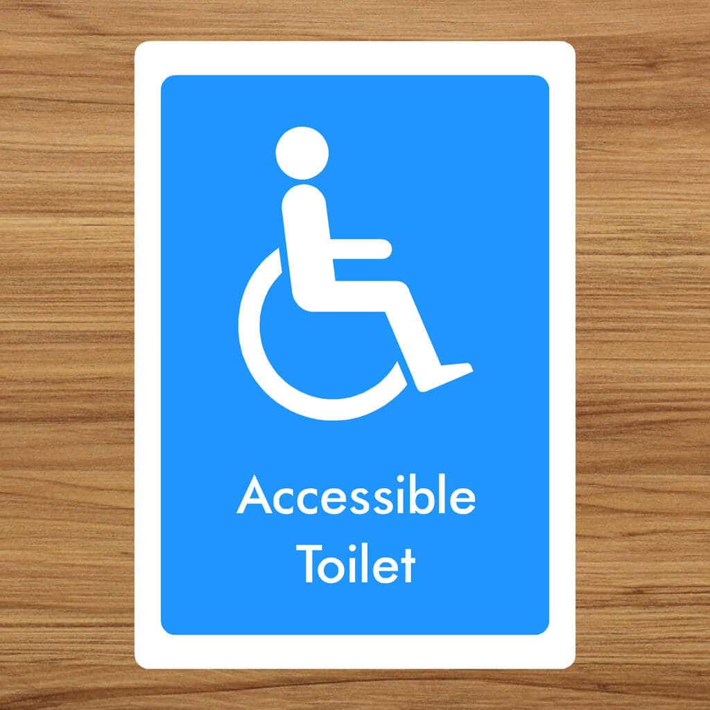 Accessible Toilet Sign - The Safety Sheep Store