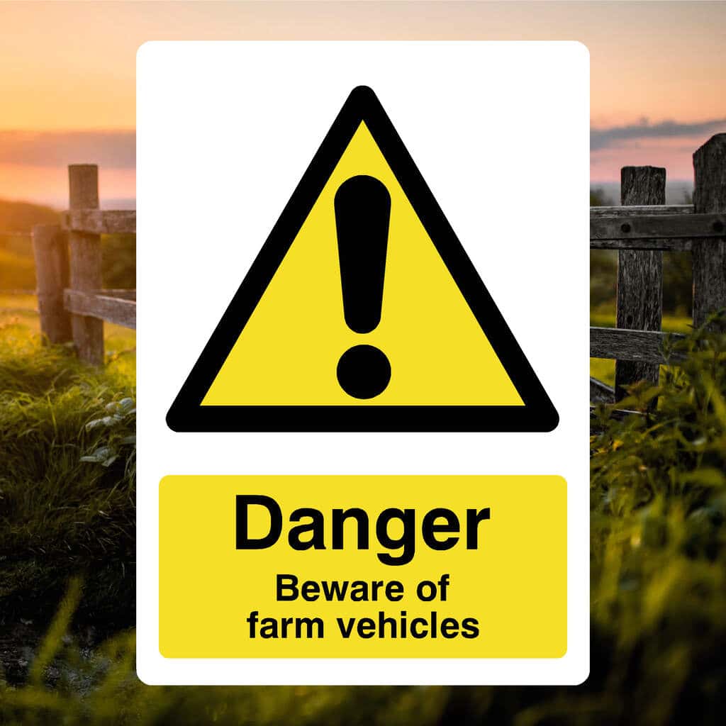 Beware Of Farm Vehicles Sign - The Safety Sheep Store