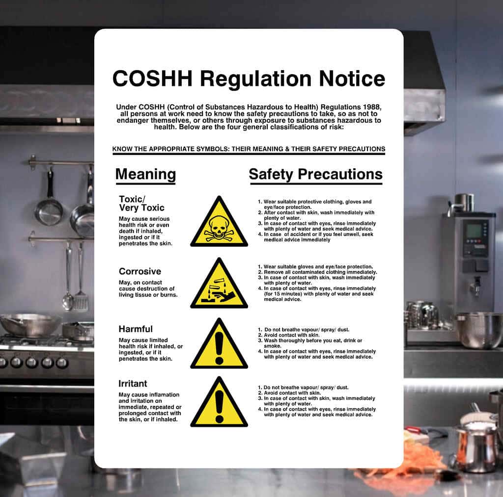 COSHH Regulation Notice Sign - The Safety Sheep Store